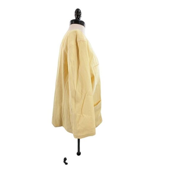 Sigrid Olsen Women Sunny Yellow Long Sleeve Cotton Jacket Size 16 - Picture 2 of 12